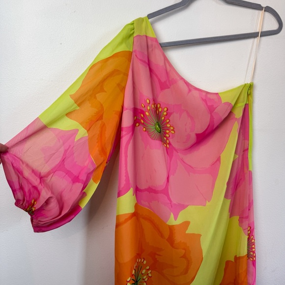 Trina Turk Colourful Off the Shoulder Mini Dress NWOT - Picture 5 of 7